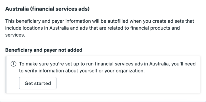 Beneficiary and Payer in Australia